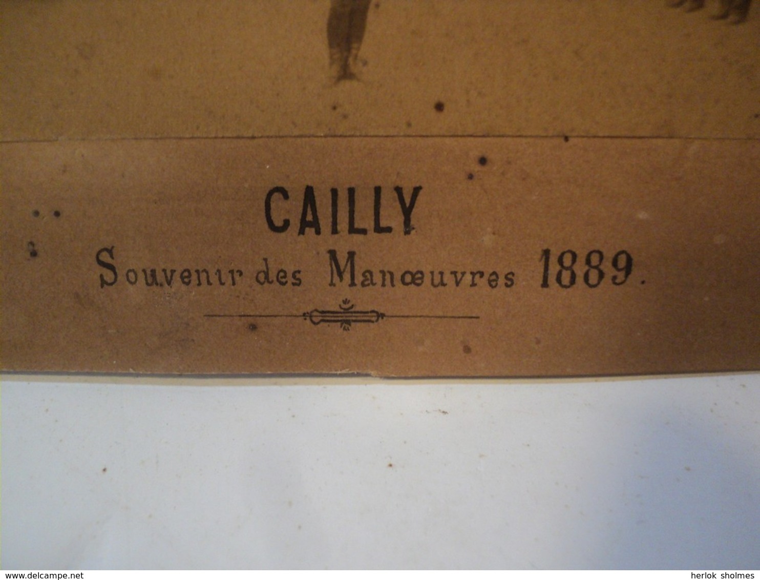 CAILLY. Photographie Ancienne. Souvenir des Manœuvres de 1889 / Militaires Normandie