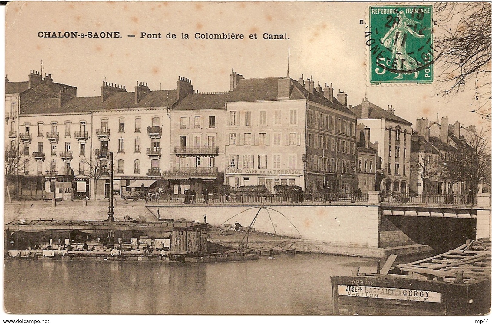 1H10  ---  71   CHALON-S-SAONE   Pont De La Colombière Et Canal - Chalon Sur Saone