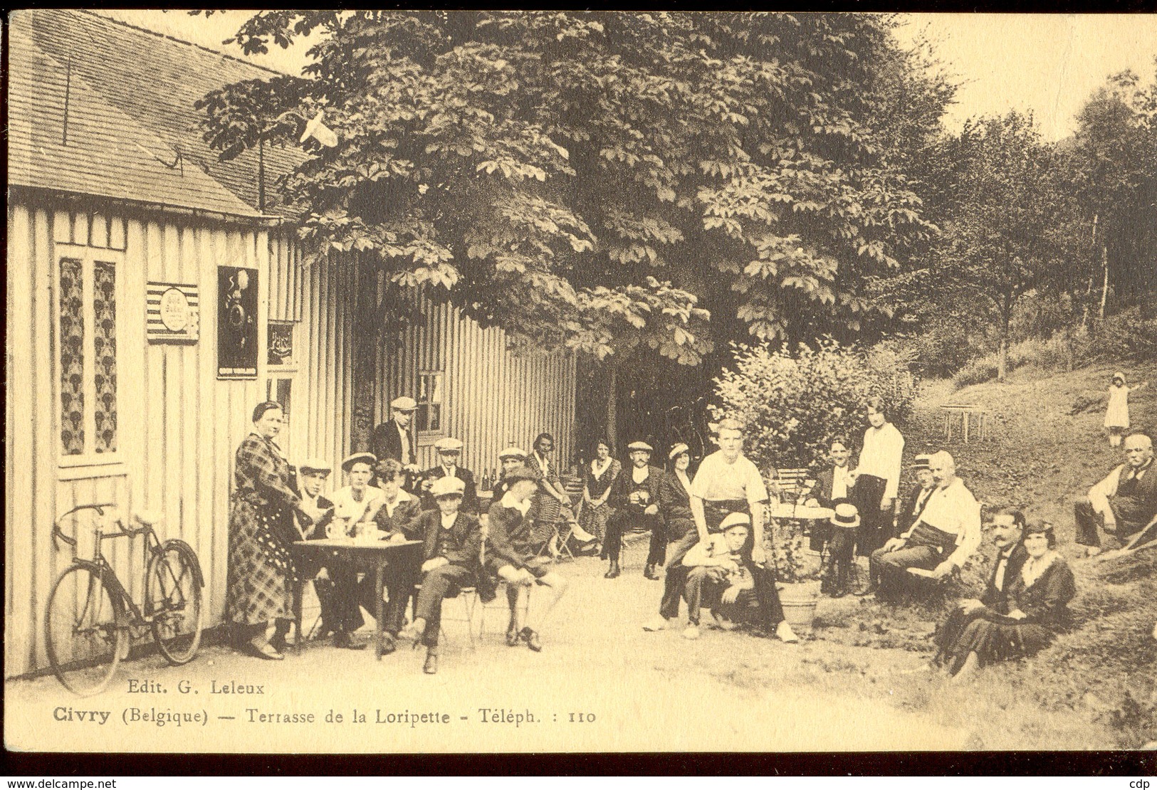 Cpa Givry    Café  Buvette - Quévy