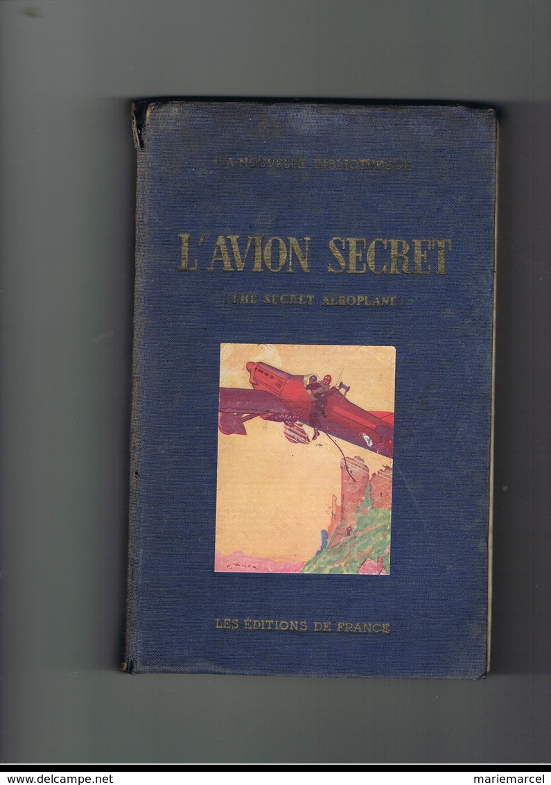 AVION-AVIATION.  L'AVION SECRET. THE SECRET AEROPLANE. D.E. MARSH. - Avion