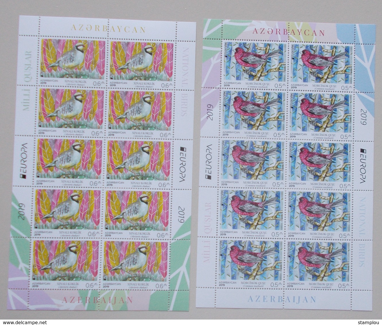 Azerbaidzjan-Azerbaidzjan Cept 2019 Stamps Sheets - 2019