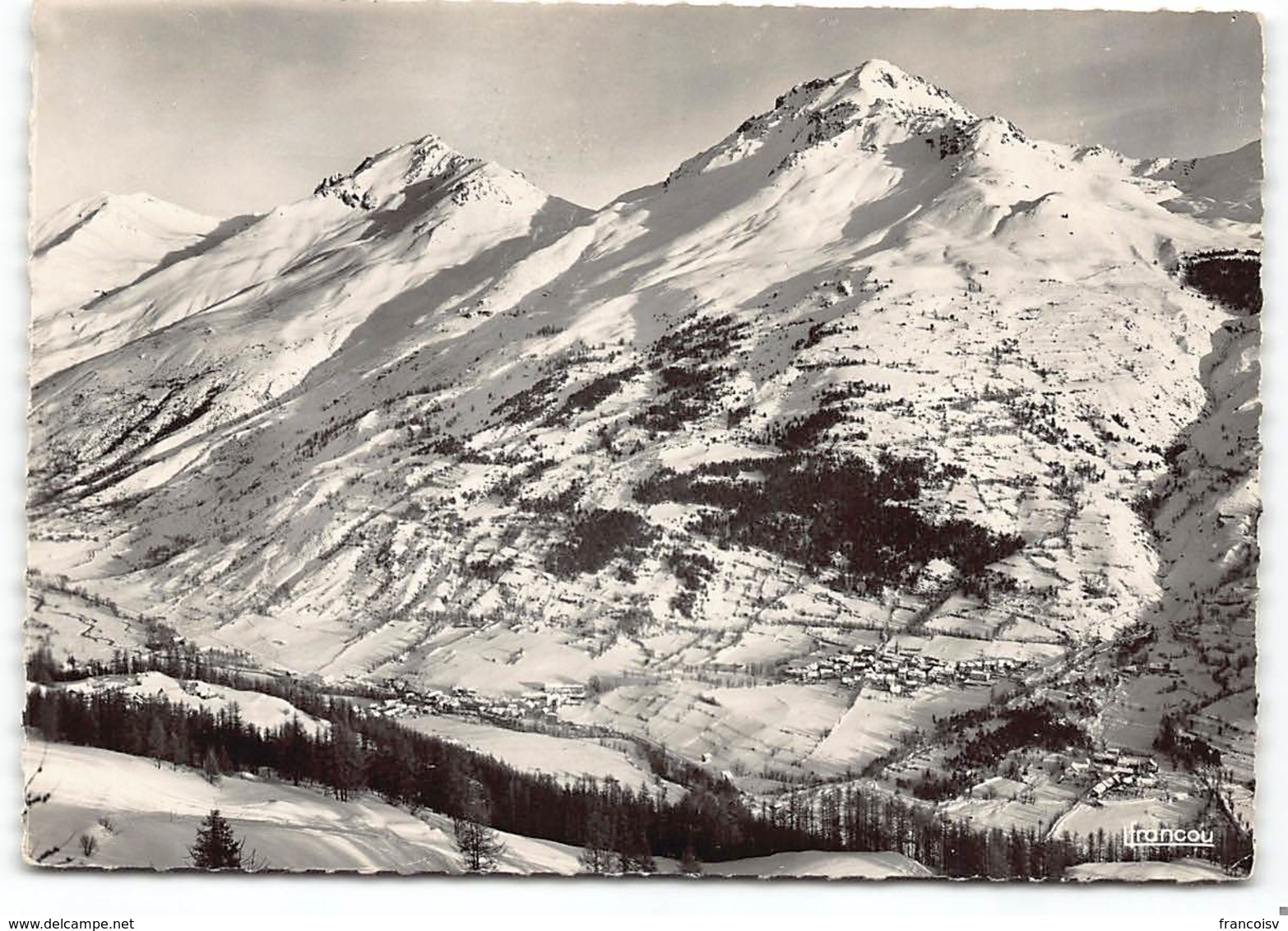 VILLENEUVE LA SALLE LES ALPES . VUE DU TELE. Editions F.FRANCOU. CPSM - Autres & Non Classés