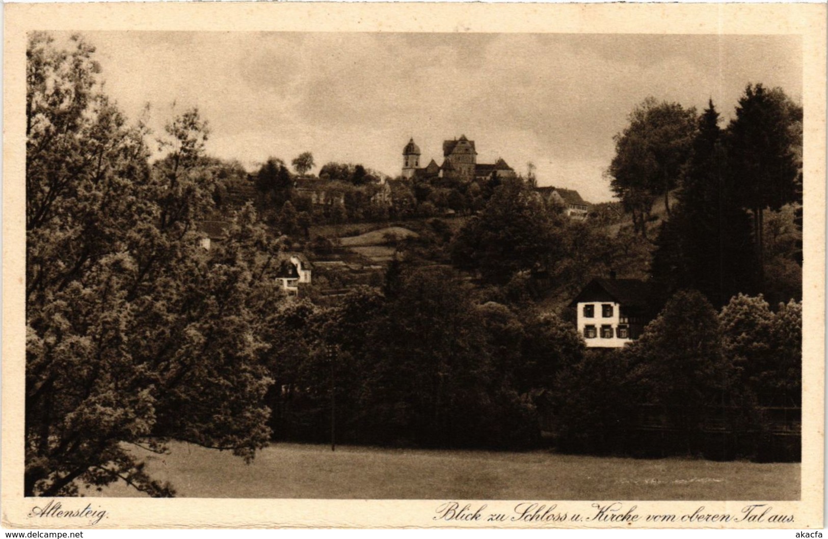 CPA AK Altensteig Blick Zu Schloss U Kirche GERMANY (934408) - Altensteig