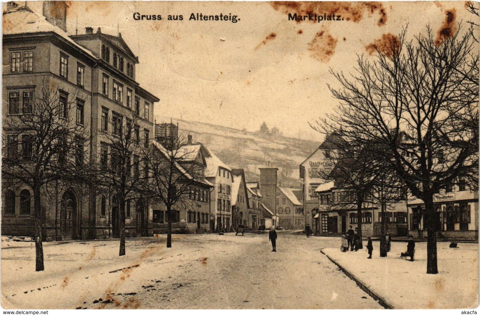 CPA AK Altensteig Marktplatz GERMANY (934424) - Altensteig