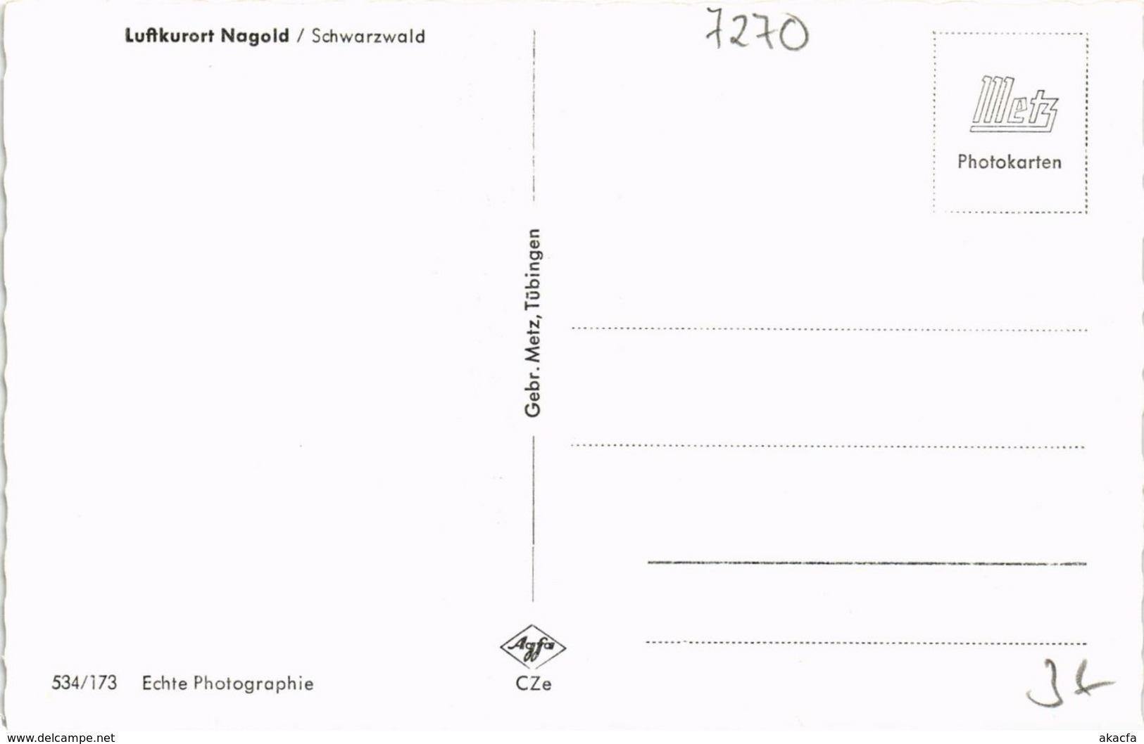 CPA AK Luftkurort Nagold, Im Schwarzwald GERMANY (934480) - Nagold