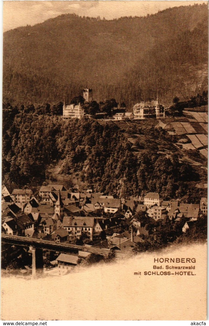 CPA AK Hornberg Mit Schloss Hotel GERMANY (934527) - Hornberg