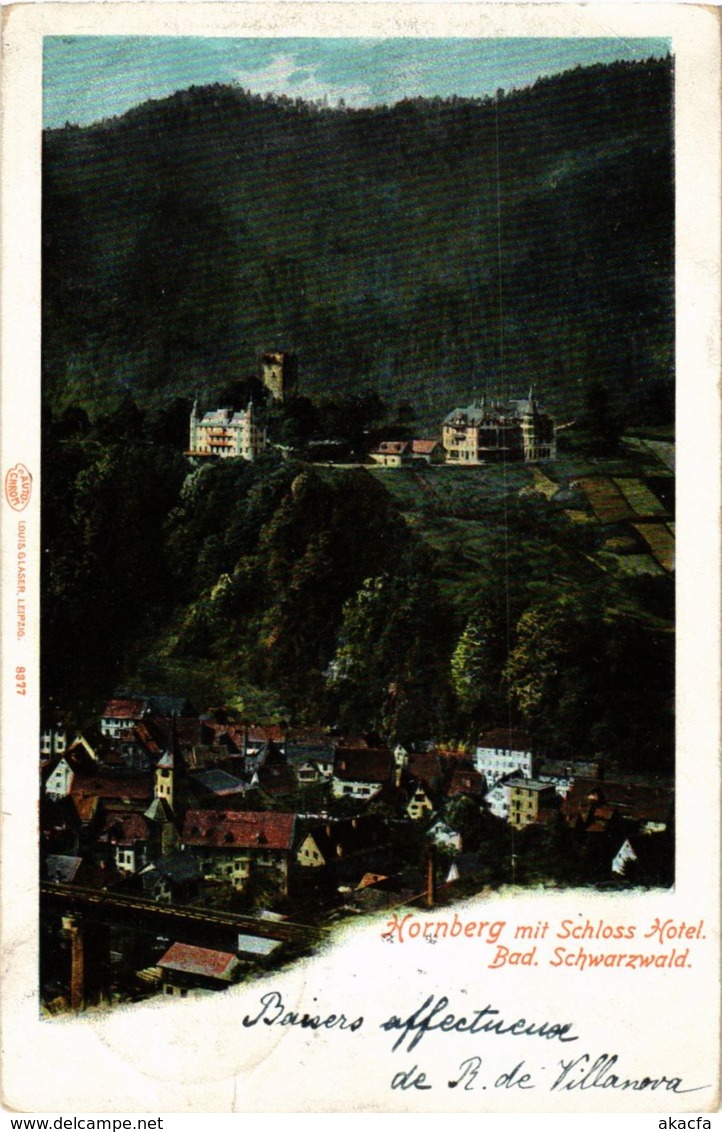 CPA AK Hornberg Mit Schloss Hotel GERMANY (934538) - Hornberg