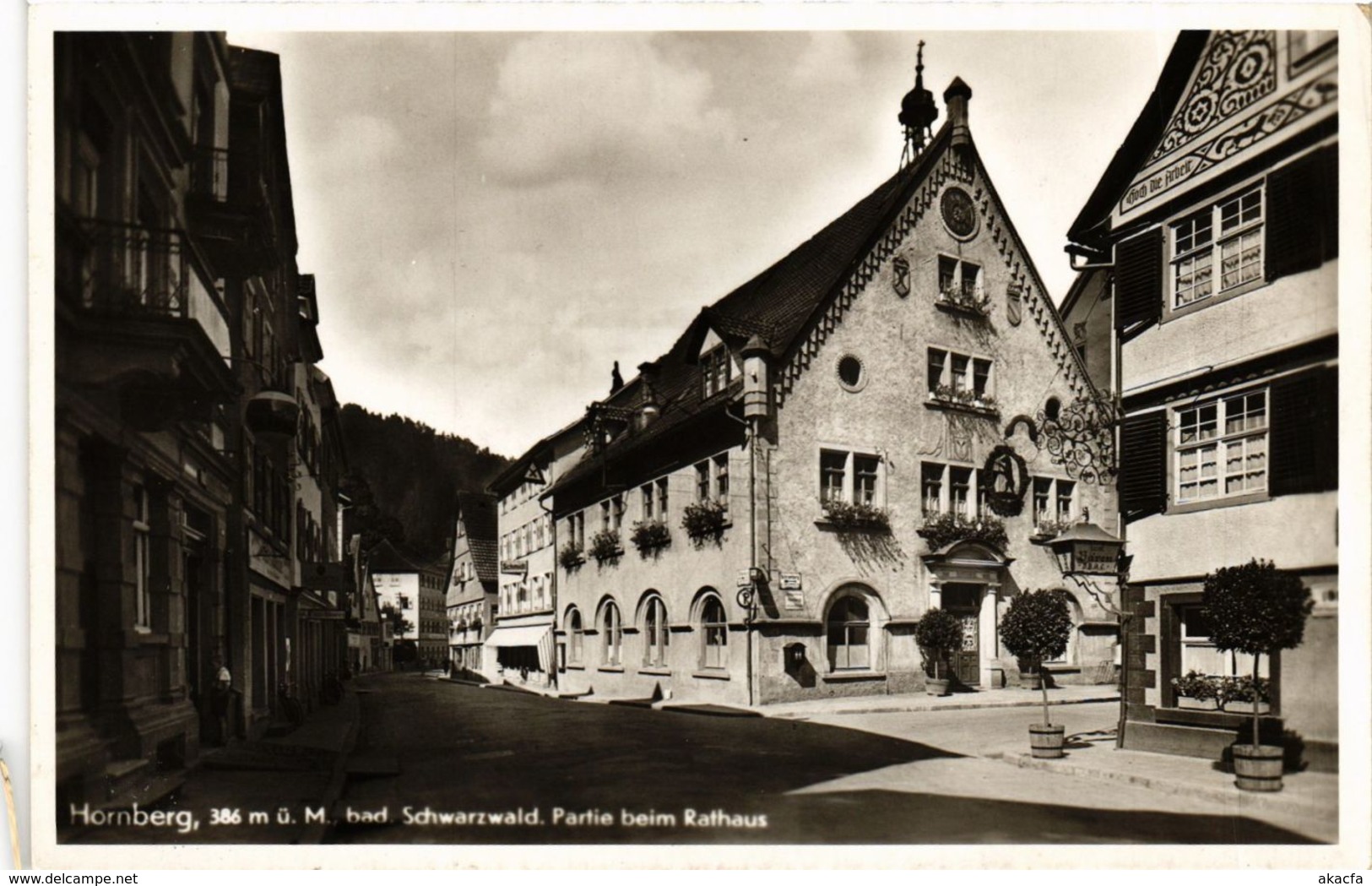 CPA AK Hornberg Partie Beim Rathaus GERMANY (934549) - Hornberg