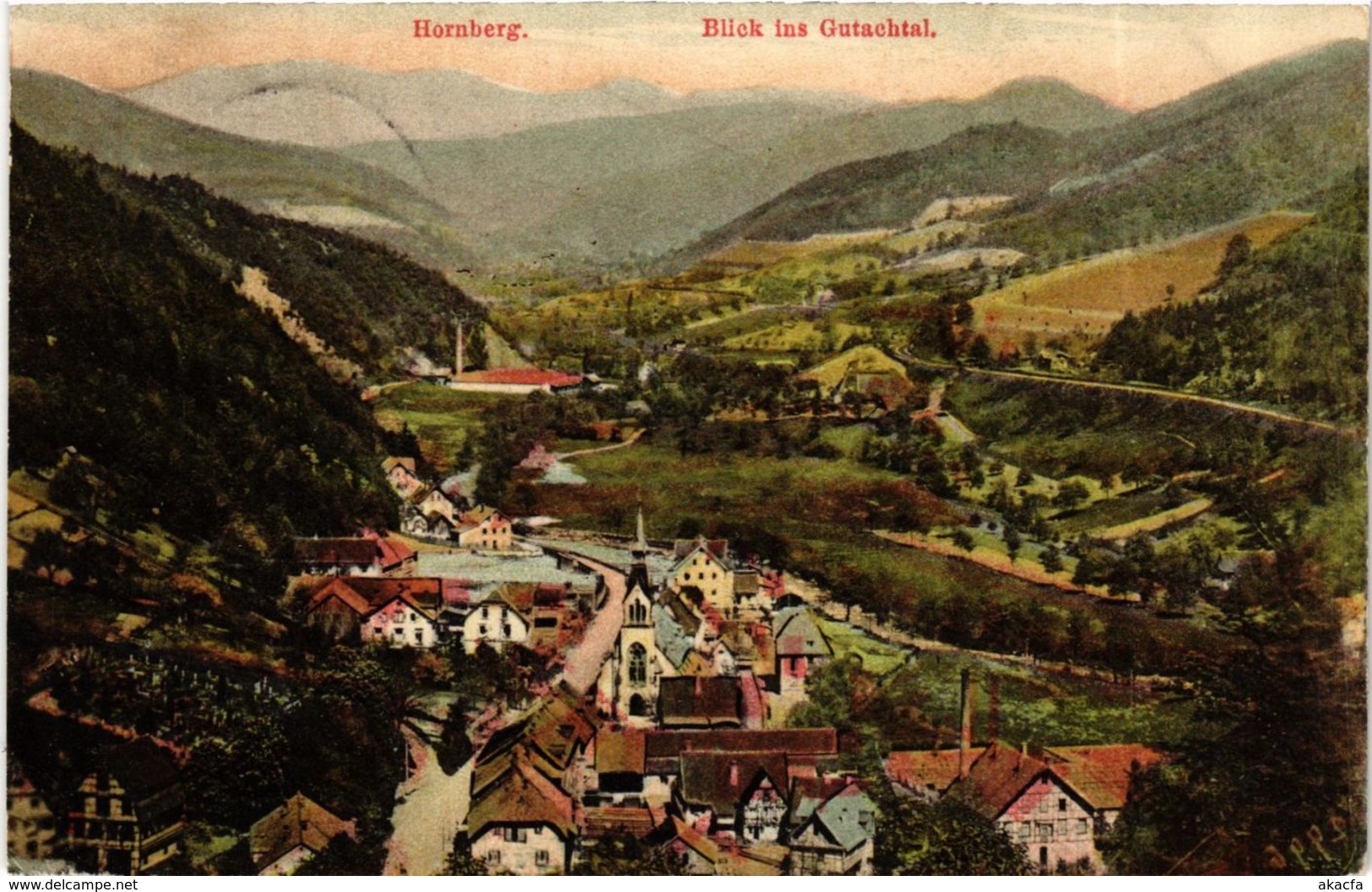 CPA AK Hornberg Blick Ins Gutachtal GERMANY (934585) - Hornberg