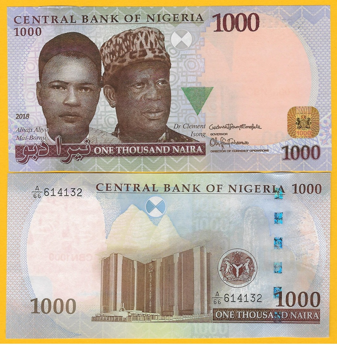 Nigeria 1000 Naira P-36p(1) 2018 UNC Banknote - Nigeria