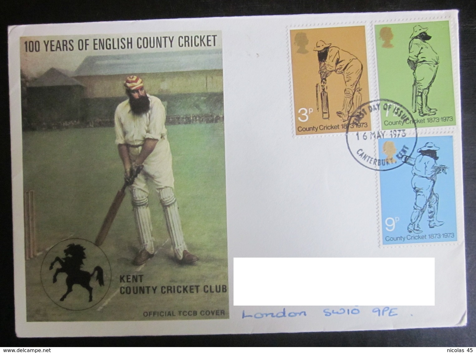 Grande-Bretagne - FDC - 1973 - Cricket - Cricket