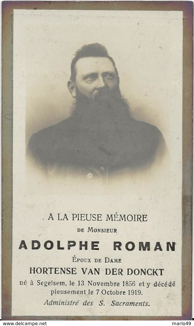 DP. ADOLPHE ROMAN ° SEGELSEM 1856- + 1916 - Religion & Esotérisme