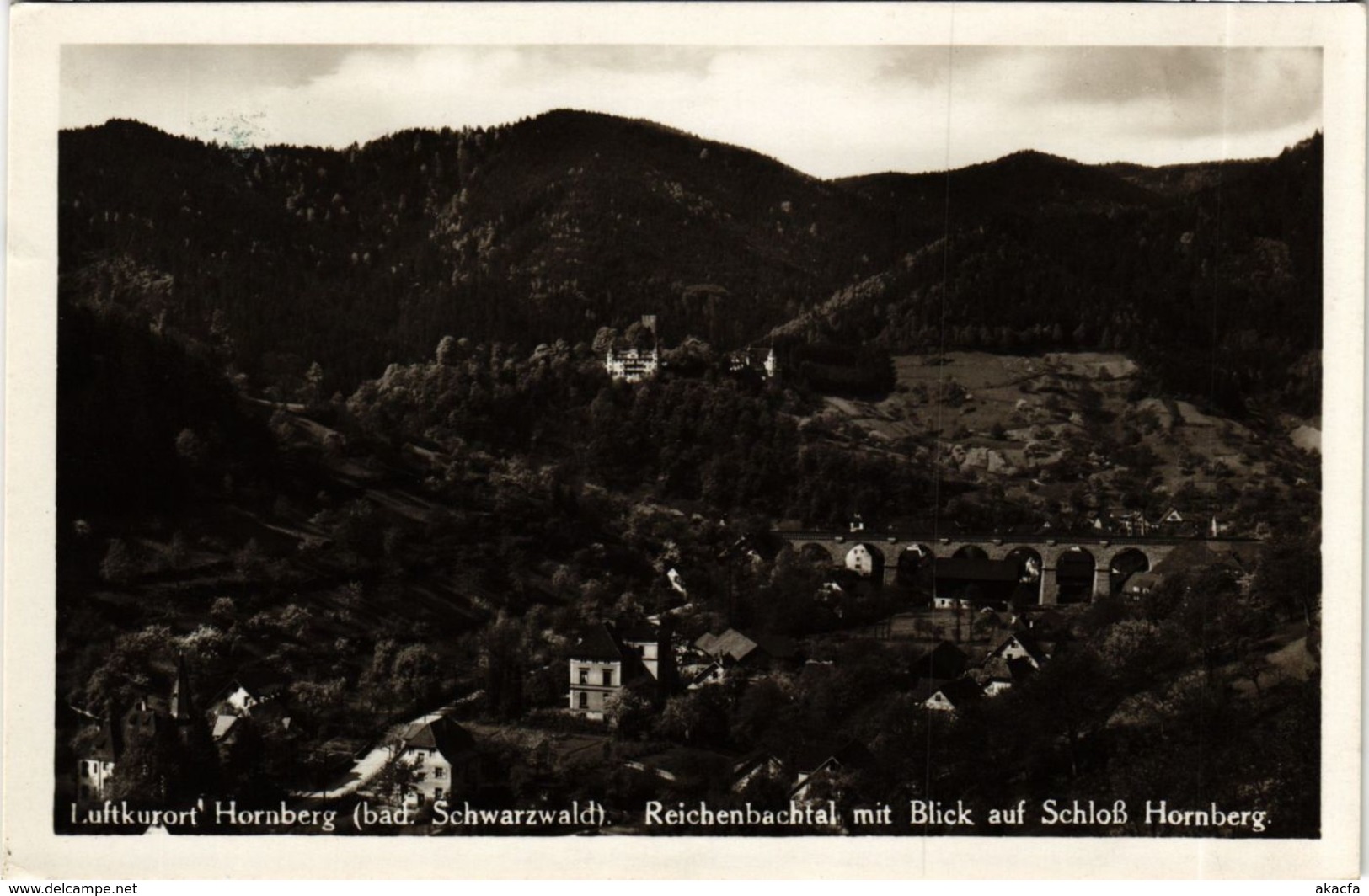 CPA AK Hornberg Reichenbachtal Mit Blick Auf Schloss GERMANY (934607) - Hornberg