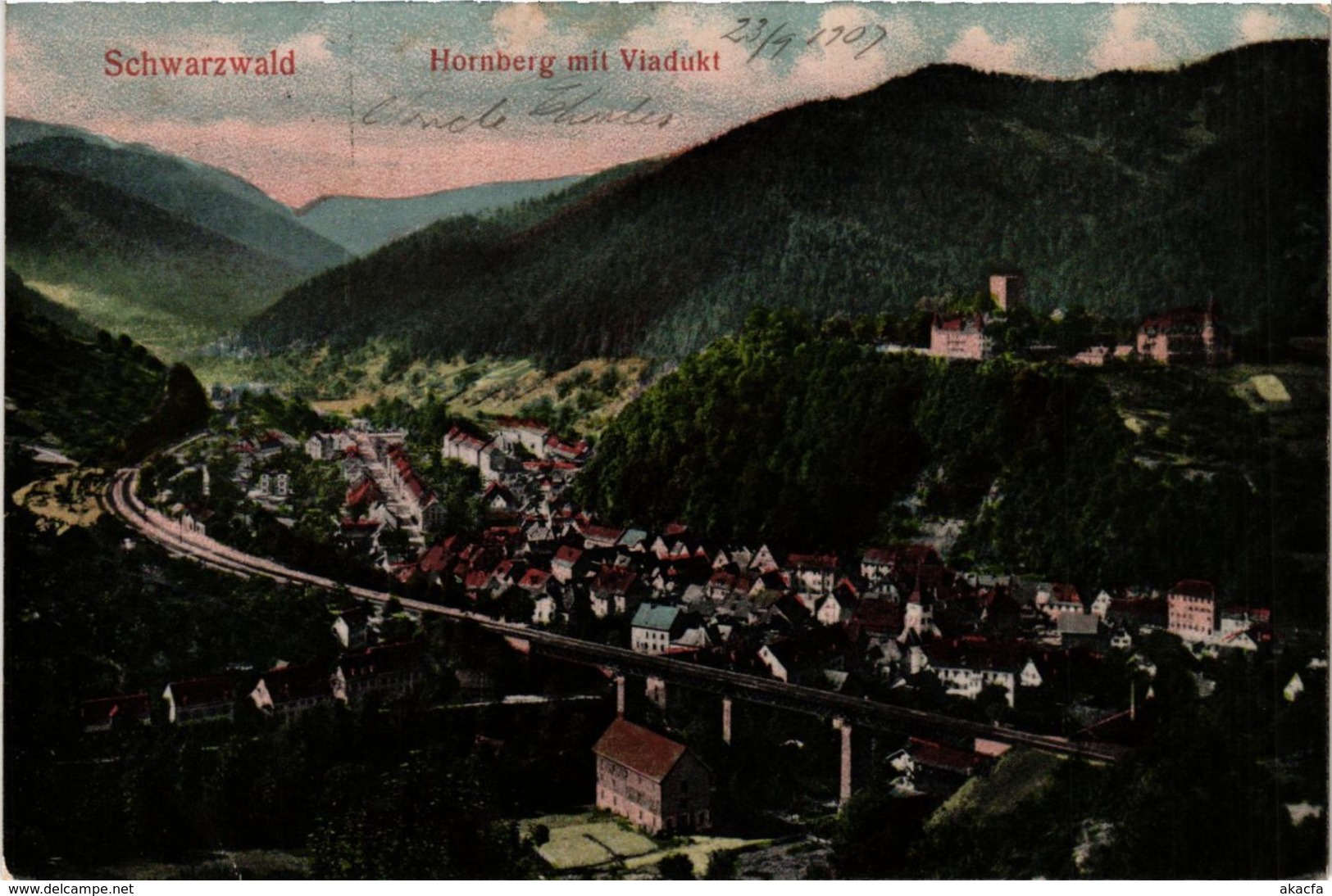 CPA AK Hornberg Mit Viadukt GERMANY (934635) - Hornberg