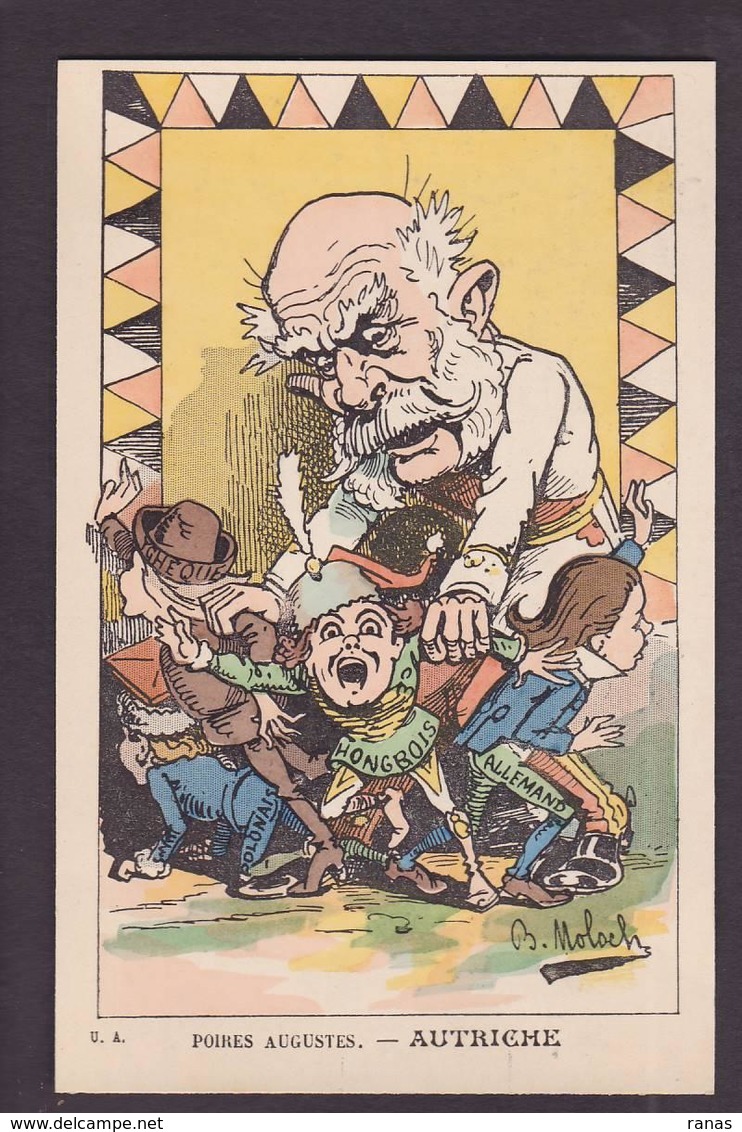 CPA Moloch Satirique Caricature Poires Augustes Non Circulé Autriche Pologne Hongrie - Moloch