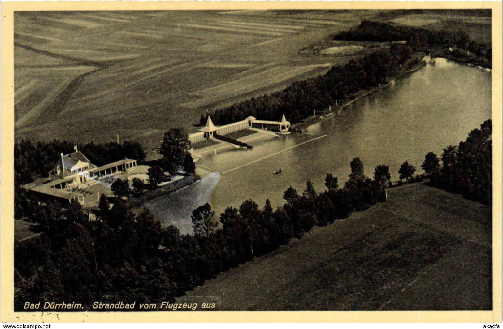 CPA AK Bad Durrheim Strandbad Vom Flugzeug Aus GERMANY (934872) - Bad Duerrheim