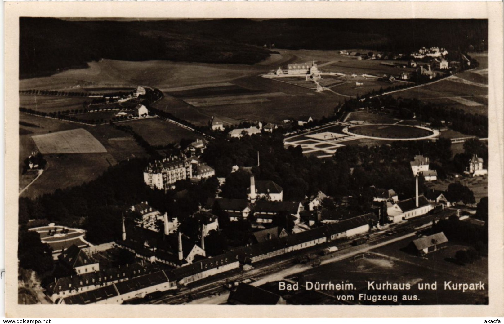 CPA AK Bad Durrheim Kurhaus U Kurpark V.Flugzeug Aus GERMANY (934876) - Bad Duerrheim