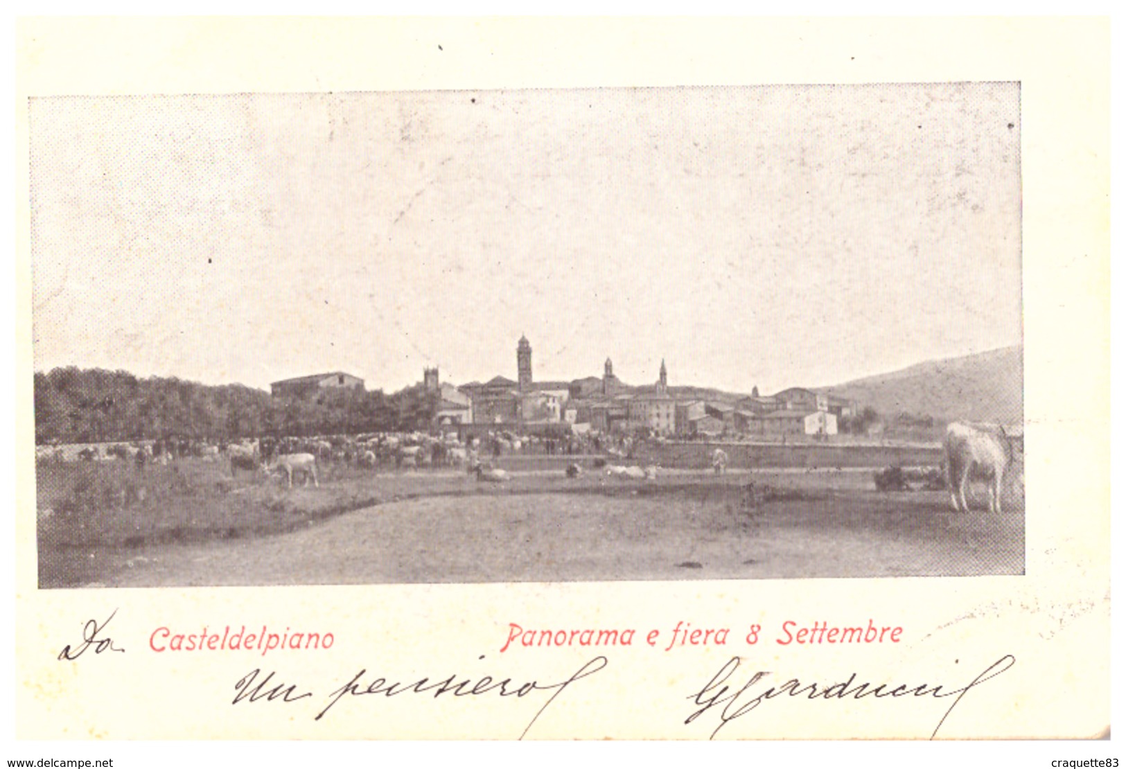 CASTELDELPIANO   PANORAMA E FIERA & SETTEMBRE   1906 - Autres & Non Classés