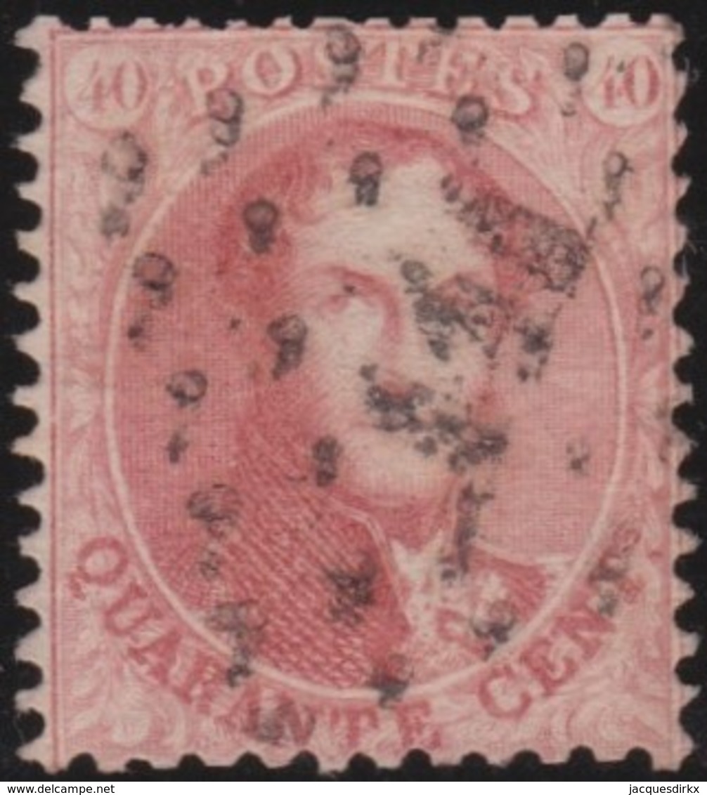Belgie     .    OBP        .    16 A      .       O      .        Gebruikt  .   /   .  Oblitéré - 1863-1864 Medaillons (13/16)