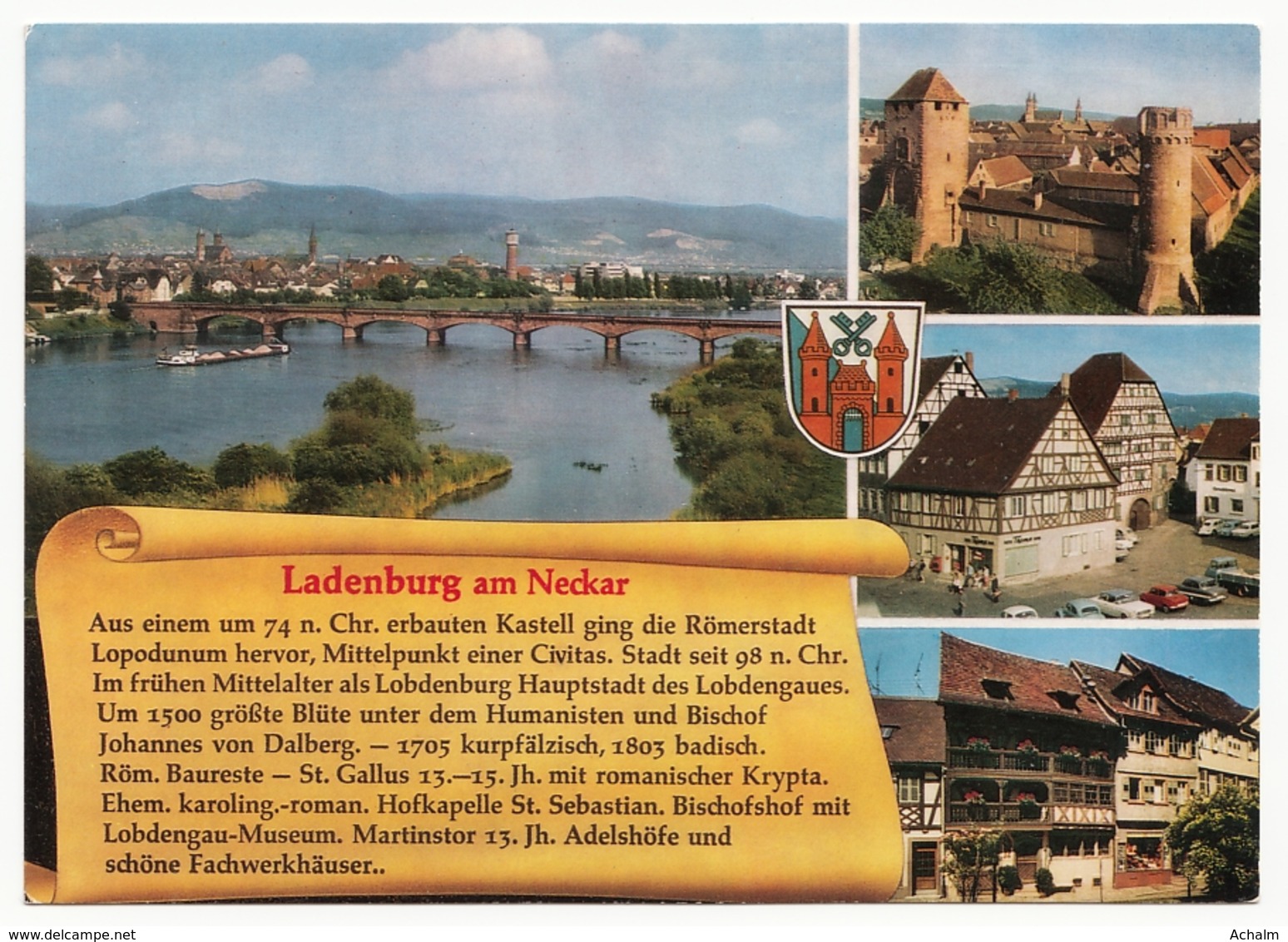 Ladenburg Am Neckar - Chronik Der Stadt - 4 Ansichten - Ladenburg