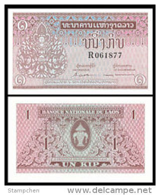 Laos 1962 1 Kip Banknote UNC 1 Piece Elephant - Laos