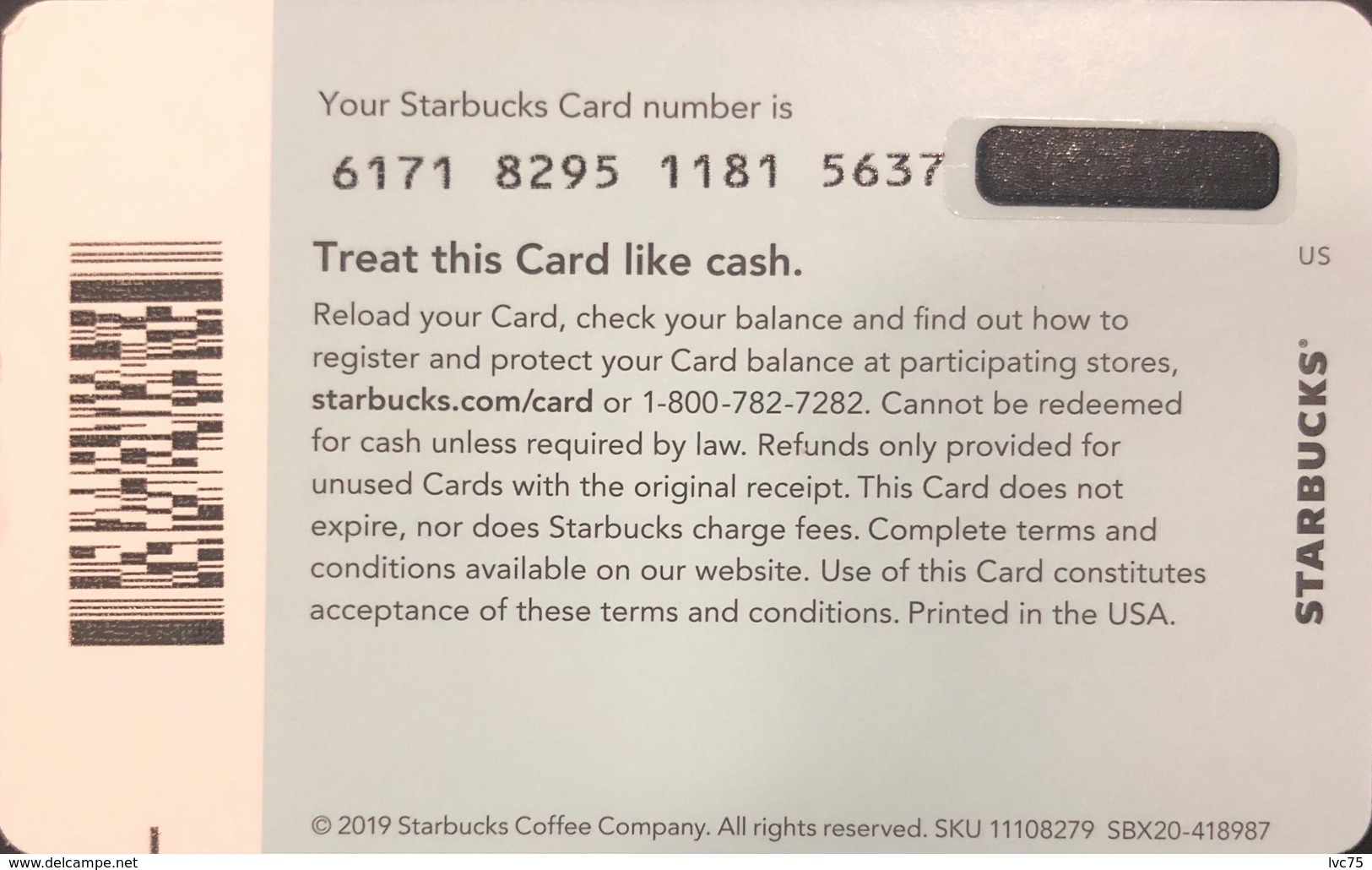 Starbucks 2019 Holiday Gift Card released In The USA. - Deer With Line - - Collections