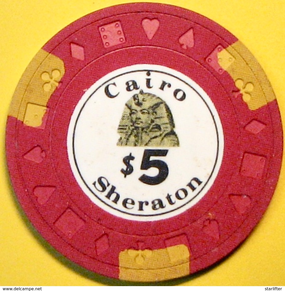 $5 Casino Chip. Cairo Sheraton, Cairo, Egypt. S20. - Casino