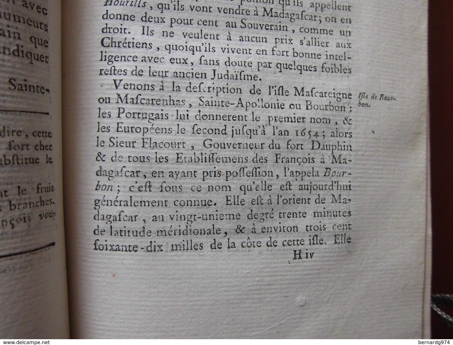 Madagascar, Bourbon (Réunion), Ile Maurice (Ile De France)  : Rare Ouvrage De 1784 Avec Carte Dépliante Des Iles - 1701-1800
