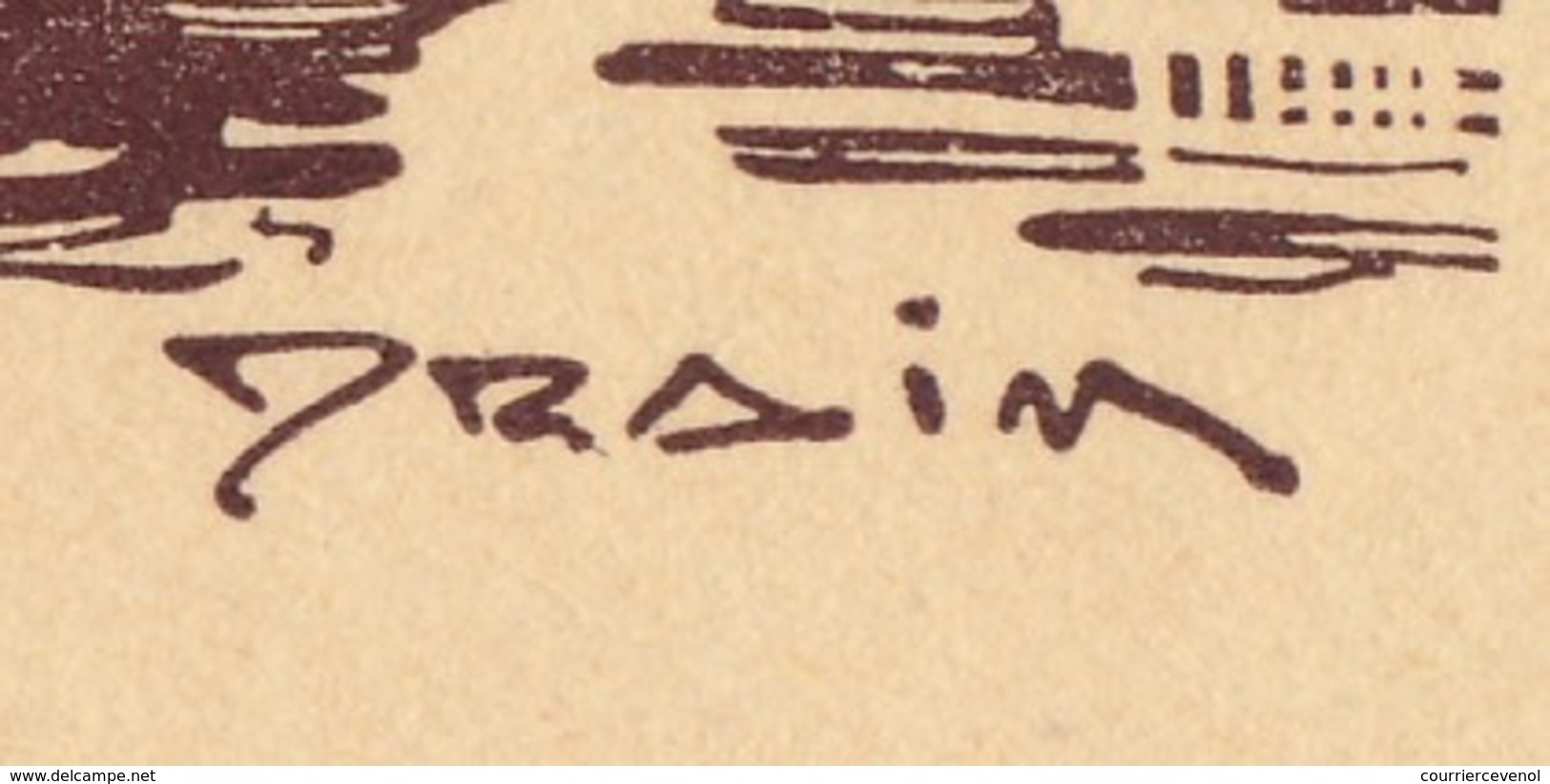 FRANCE - Carte-lettre Illustrée - Journée Du Timbre 1943 MARSEILLE - Dessin DRAIM - Affr 1,50 Bersier, Cachet Temporaire - Tag Der Briefmarke