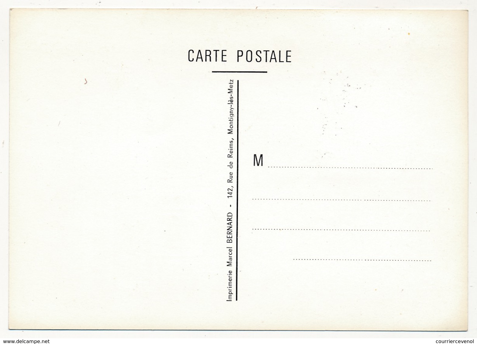 FRANCE - Carte Locale - Journée Du Timbre 1981 (La Lettre D'Amour) - 57 MONTIGNY LES METZ - Tag Der Briefmarke