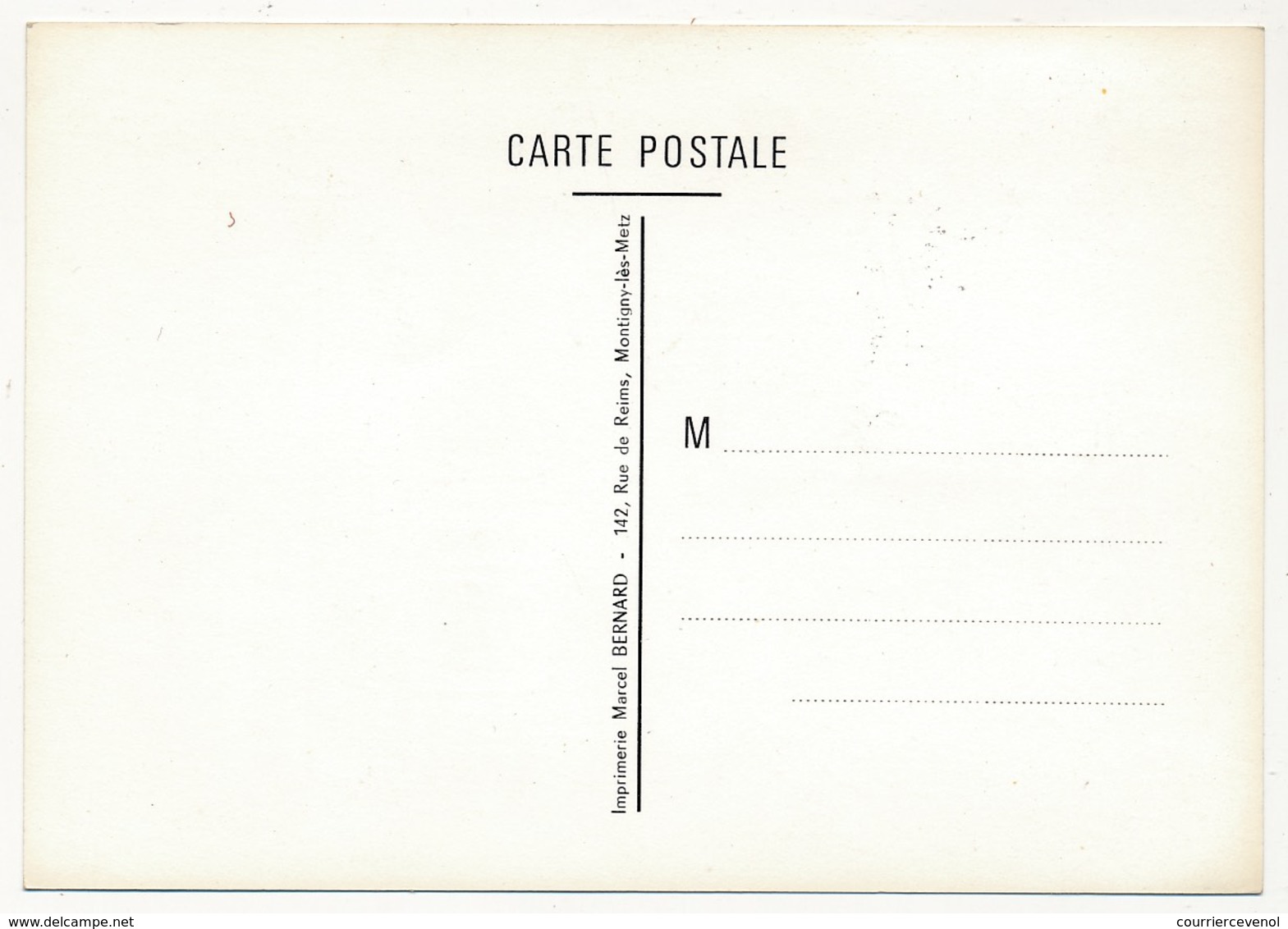 FRANCE - Carte Locale - Journée Du Timbre 1981 (La Lettre D'Amour) - 57 MONTIGNY LES METZ - Día Del Sello