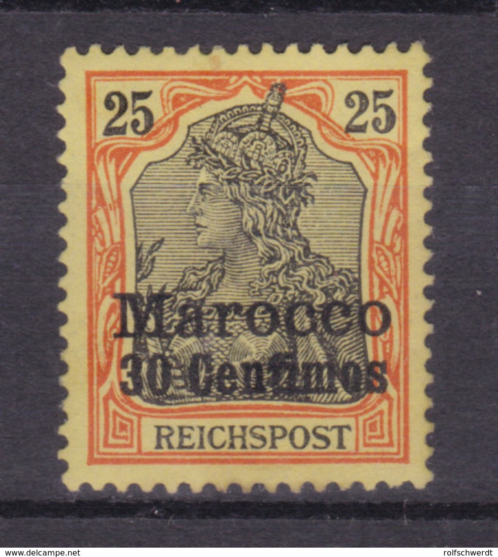 Germania 25 Pfg. Mit Aufdruck Marocco 30 Centimes, ** - Deutsche Post In Marokko