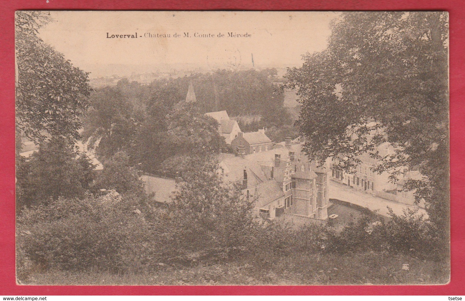 Loverval - Château De M. Comte De Mérode - 1923  (voir Verso ) - Gerpinnes