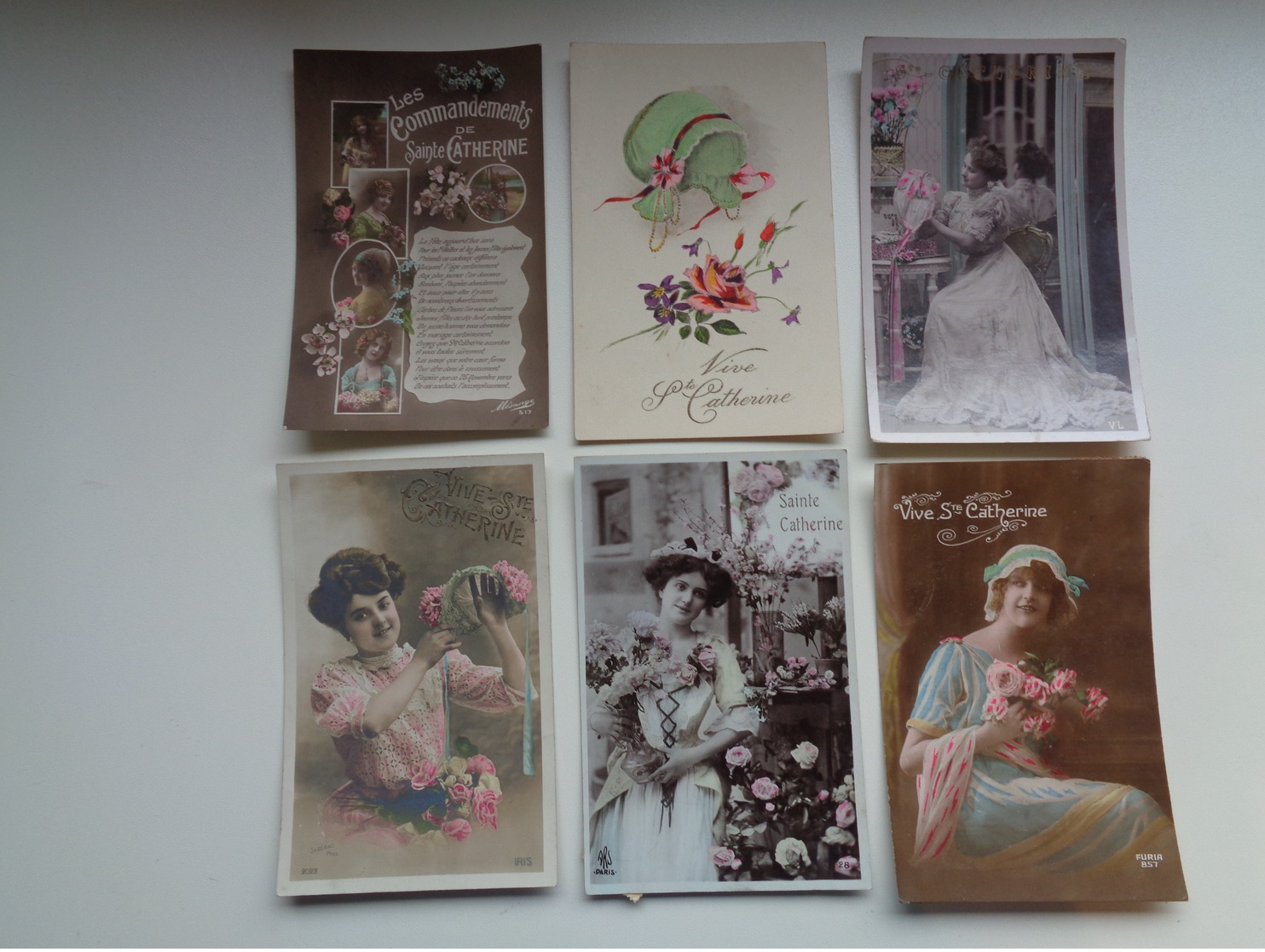 Beau Lot De 20 Cartes Postales De Fantaisie Sainte Catherine   Mooi Lot 20 Postkaarten Van Fantasie   -  20 Scans - 5 - 99 Cartes