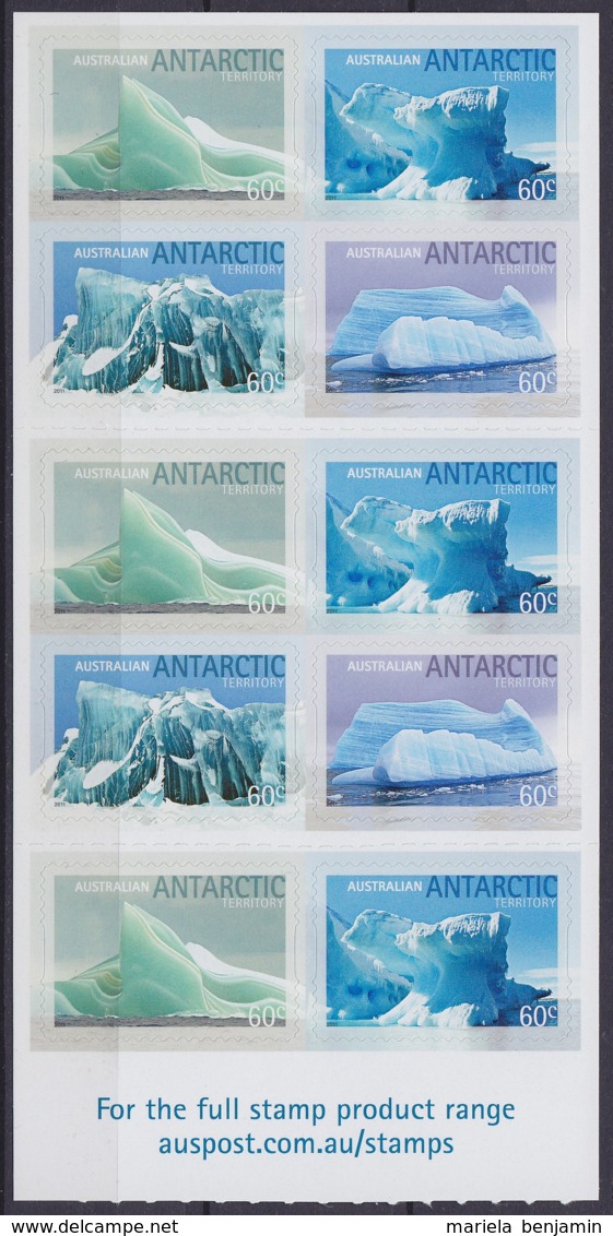 Australian Antarctic AAT - Icebergs - Carnet ** 2011 - Unused Stamps