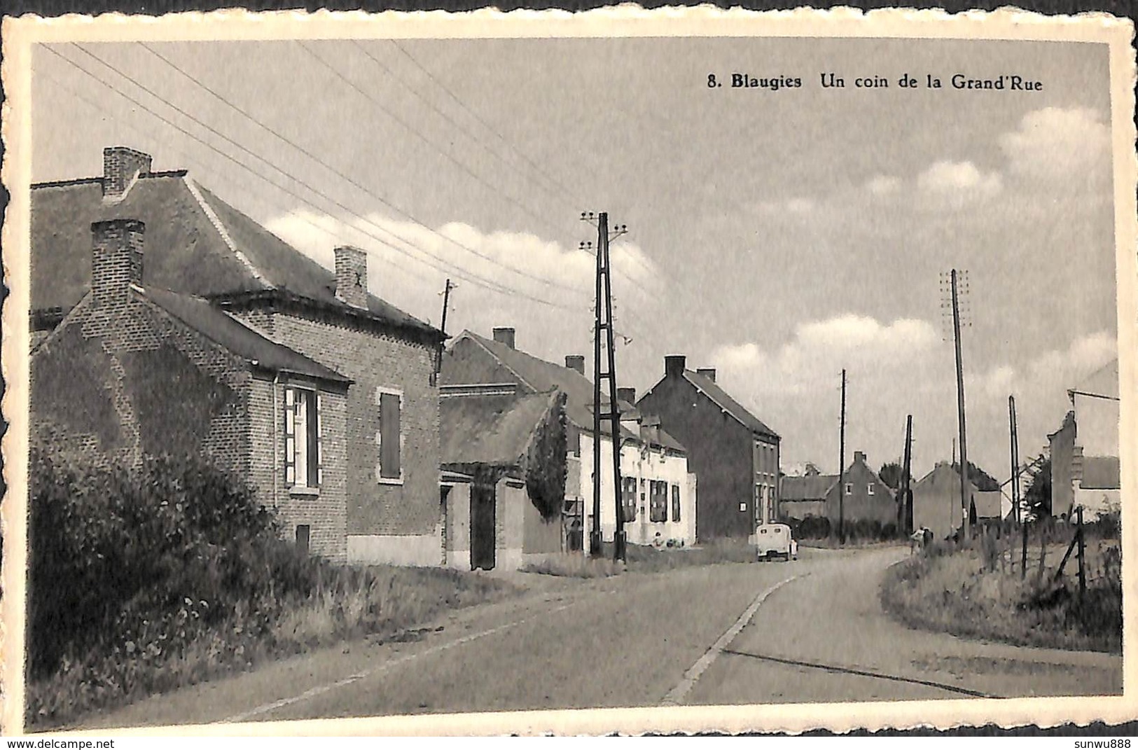 Blaugies - Un Coin De La Grand'Rue (oldtimer, Edit. Mlle Renard Epicerie) - Dour