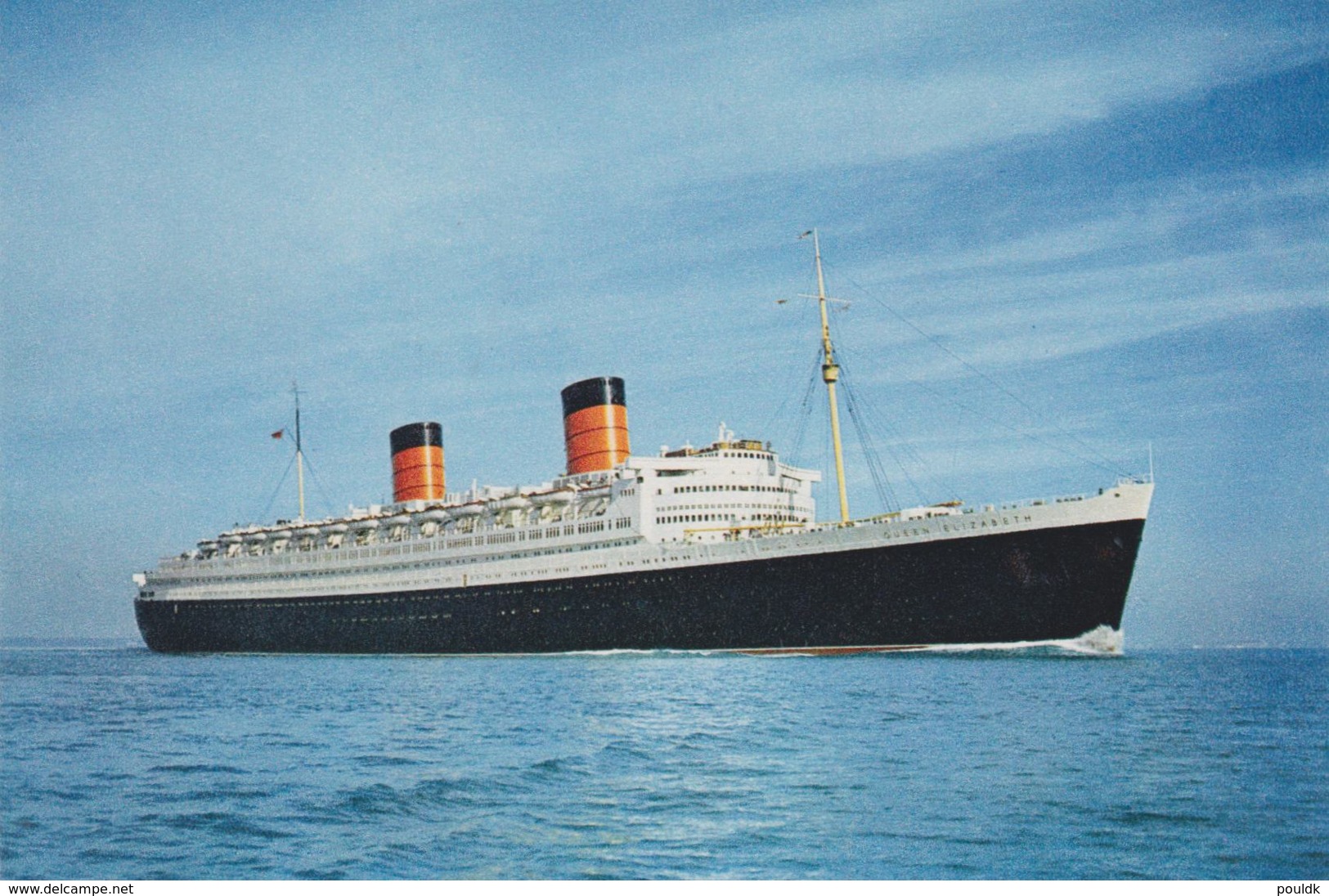 Postcard: RMS Queen Elizabeth From Cunard - Mint (G106-48) - Traghetti