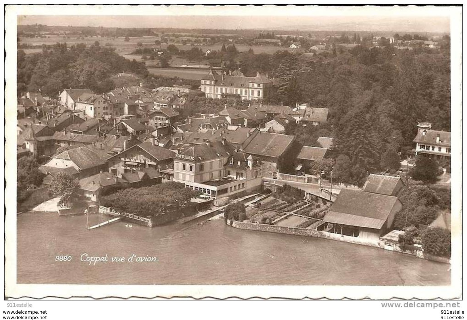 Suisse  COPPET -   Vue D 'Avion - Coppet