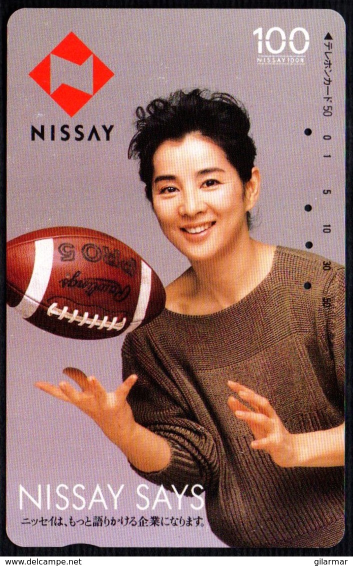 JAPAN - NISSAY SAYS - RUGBY - NTT TELEPHONE CARD 50 - USED - Sport