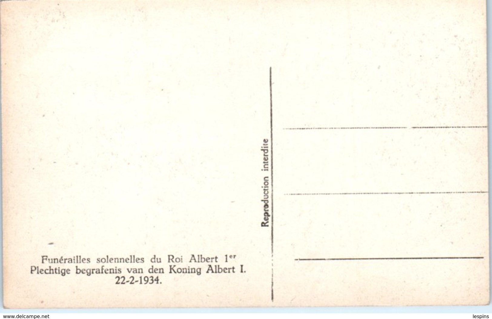 BELGIQUE - BRUXELLES - Funérailles Solonelles Du Roi Albert 1er - Fêtes, événements