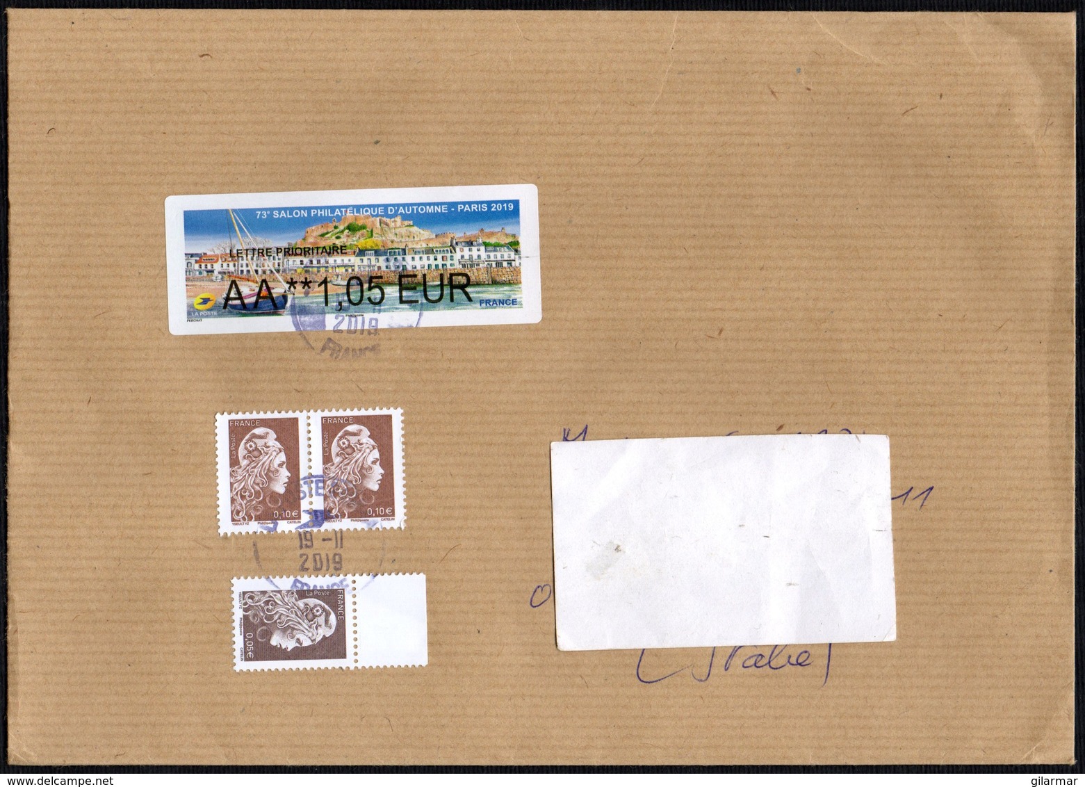 FRANCE 2019 - MAILED ENVELOPE - 73rd AUTUMN PHILATELIC FAIR IN PARIS - Esposizioni Filateliche