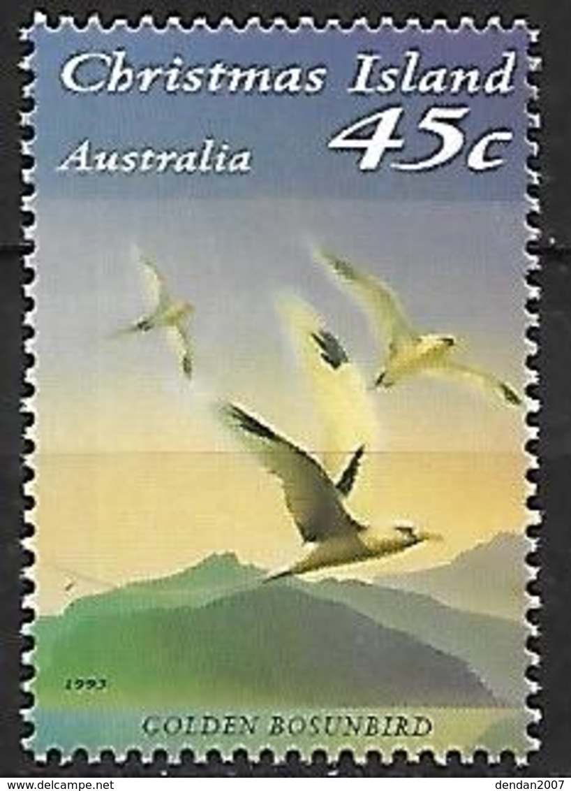 CHRISTMAS ISLAND - MNH - 1993 :   White-tailed Tropicbird    Phaethon Lepturus     ( The Golden Christmas Variant ) - Mouettes