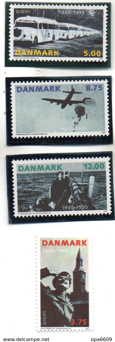 (2WK-1) Dänemark Mi 1100/03 "Europa Kriegsende", ** Postfrisch - Nuovi