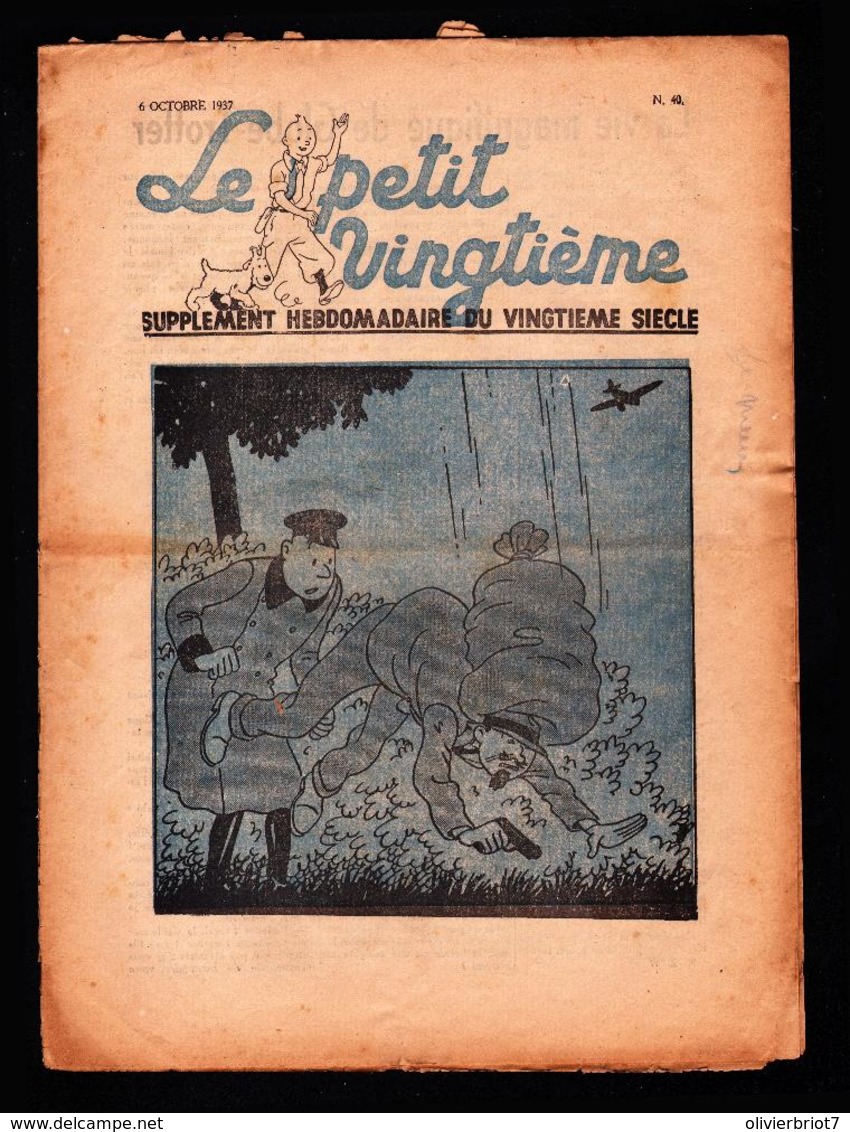 Hergé - Tintin -Le Petit Vingtième N° 17 - 1937 E.O. - L' Ile Noire - Tintin