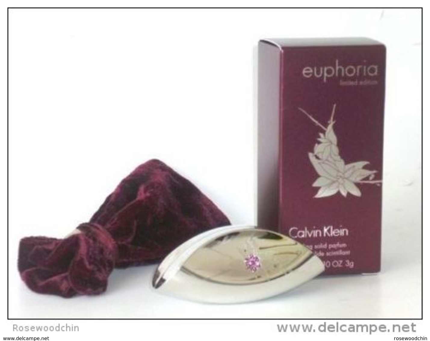 Limited Edition !!  Calvin Klein CK Euphoria Sparkling Solid Perfume  (0.10 Oz) - Miniatures Womens' Fragrances (in Box)