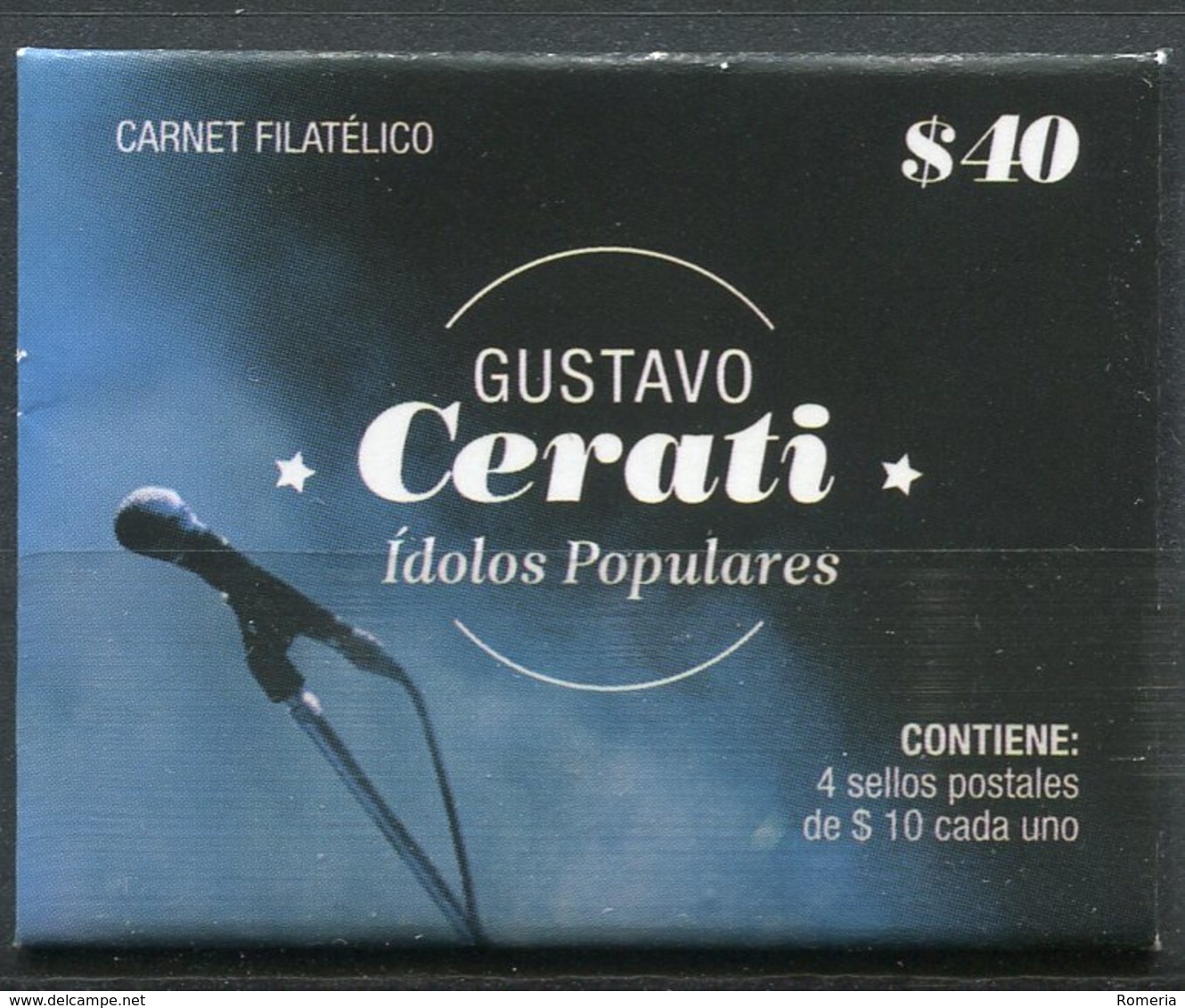 Argentine - 2015 - Yt 3095/3098 - Idoles Populaires - Gustavo Cerati - En Carnet Fermé ** - Ungebraucht