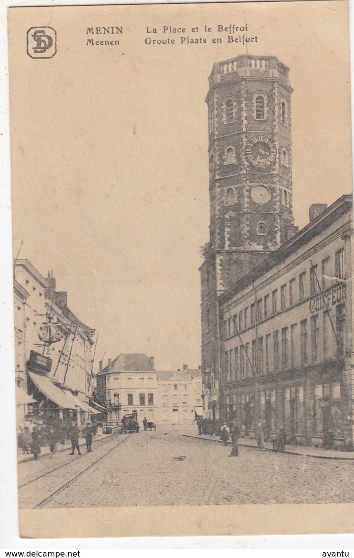 MENEN / MENIN / MARKT EN BELFORT 1917 - Menen