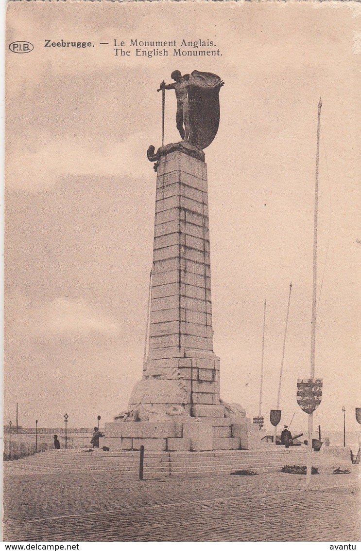 ZEEBRUGGE / ENGELS MONUMENT OORLOG 1914-18 - Zeebrugge