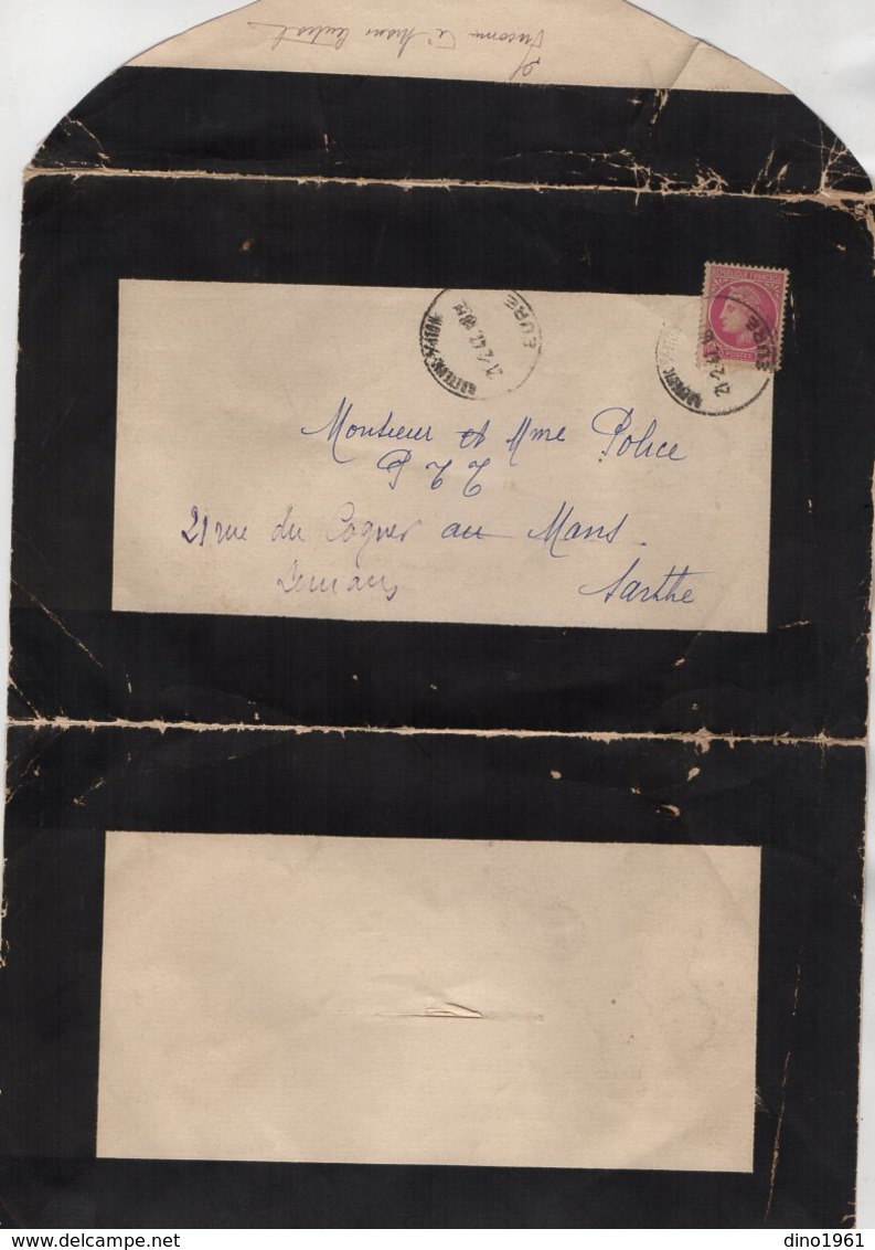 VP16.153 - BRETEUIL - SUR - ITON - 1947 - Faire - Part De Décès De Mme Veuve LAURENT Décédée à DAMVILLE - Décès