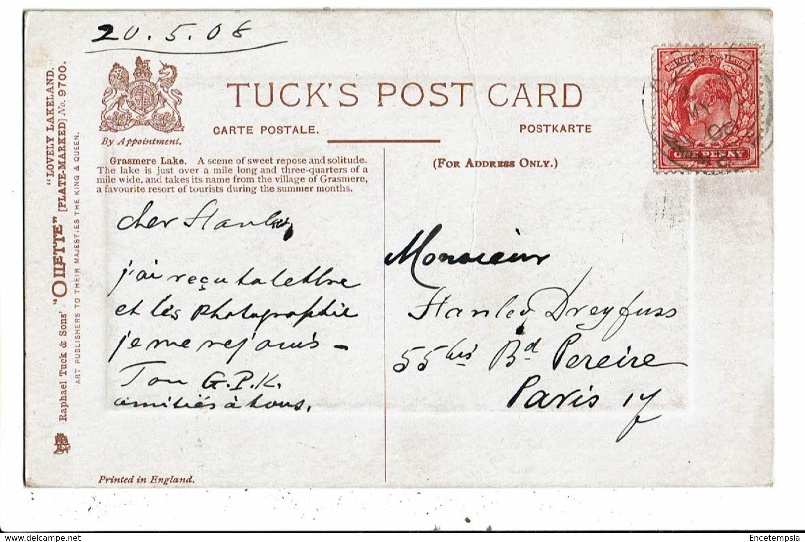 CPA-Carte Postale-Royaume Uni- Cumbria- Grasmere-1908 VM9738 - Grasmere